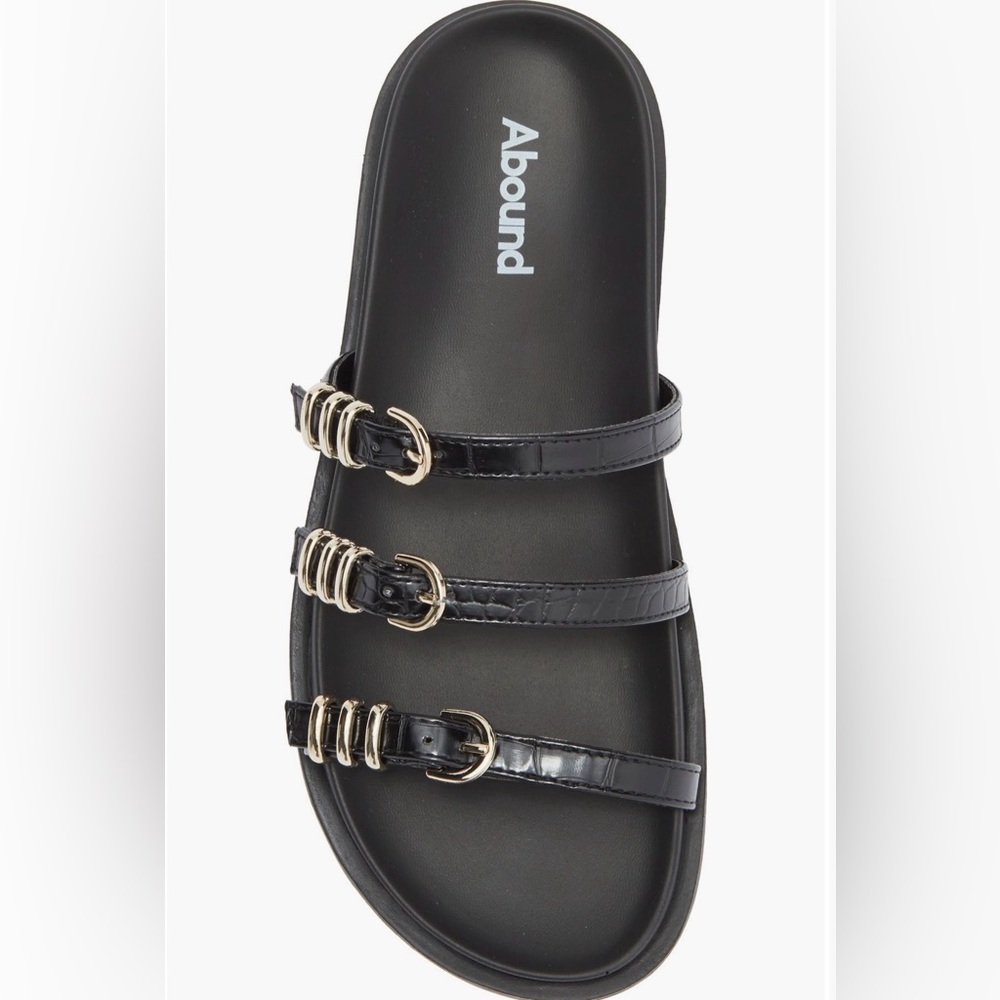 Black Strappy Women's Sandals Size 8.5 $35